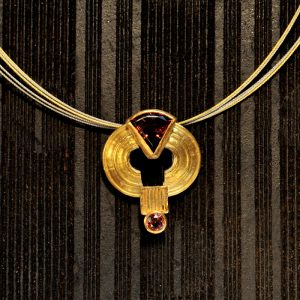 Goldschmiede unikatschmuck karlsruhe riegels-winsauer turmalin gold collier